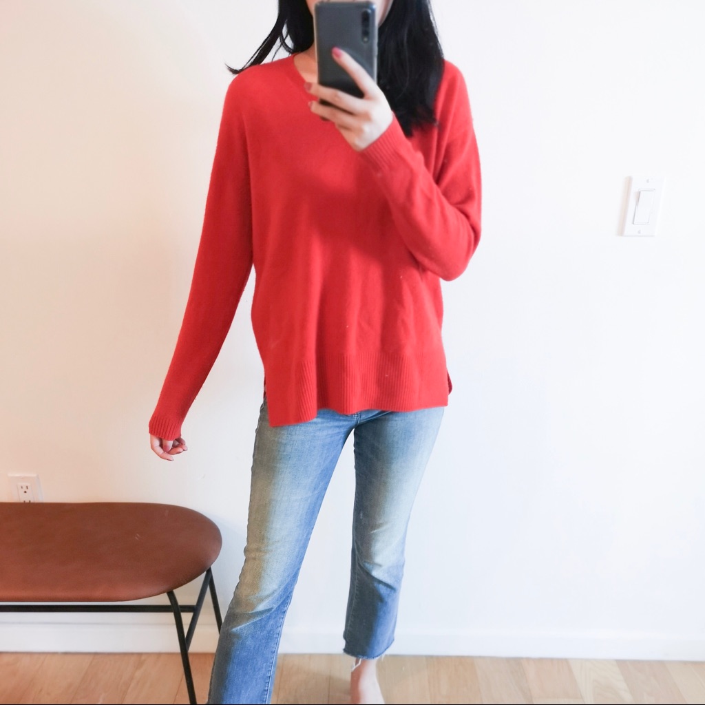 Red Cashmere Sweater